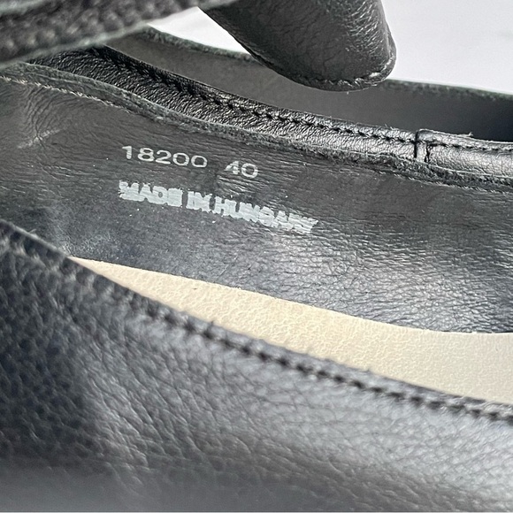 LOINTS OF HOLLAND Sydney Charlotte Shoes US 9.5 Black Mary Jane Ankle Strap Clog - Picture 6 of 17